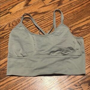 Women's Olive Green Sports Bra